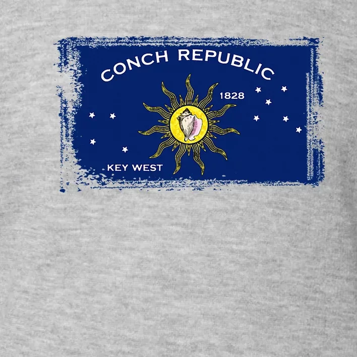 Flag Of Conch Republic Funny Key West Florida Toddler Sweatshirt