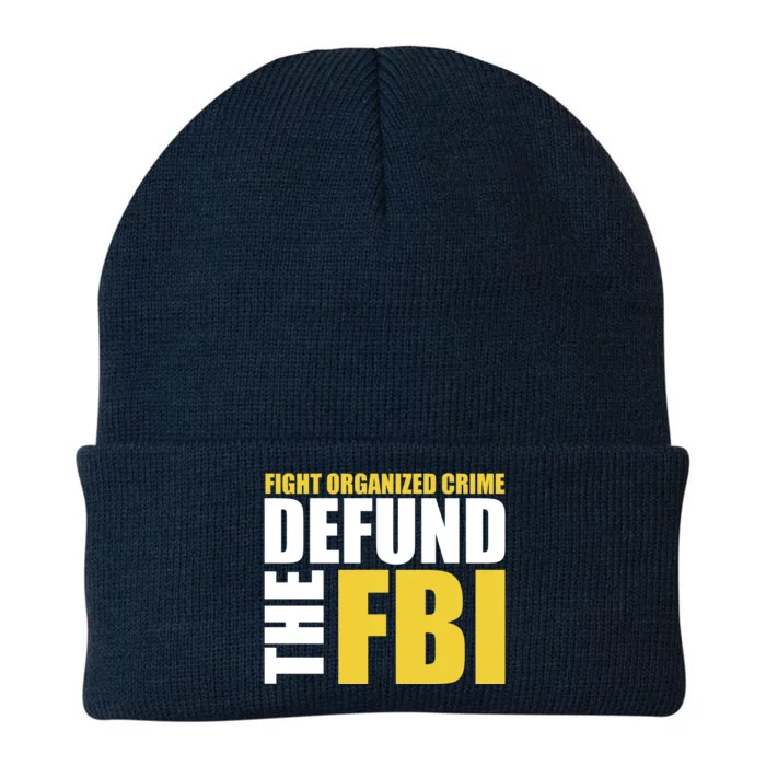 Fight Organized Crime Defund The FBI Knit Cap Winter Beanie