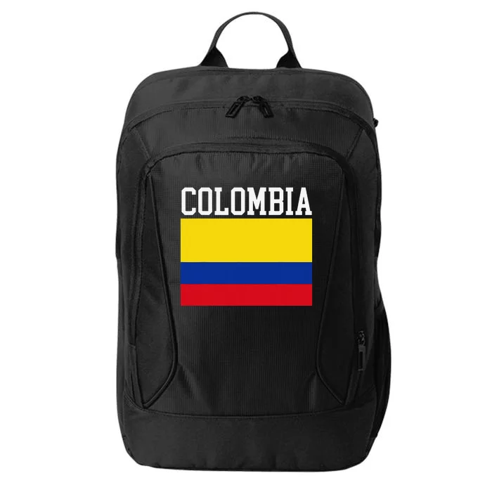 Flag Of Colombia Sports Athletics Left Side City Backpack