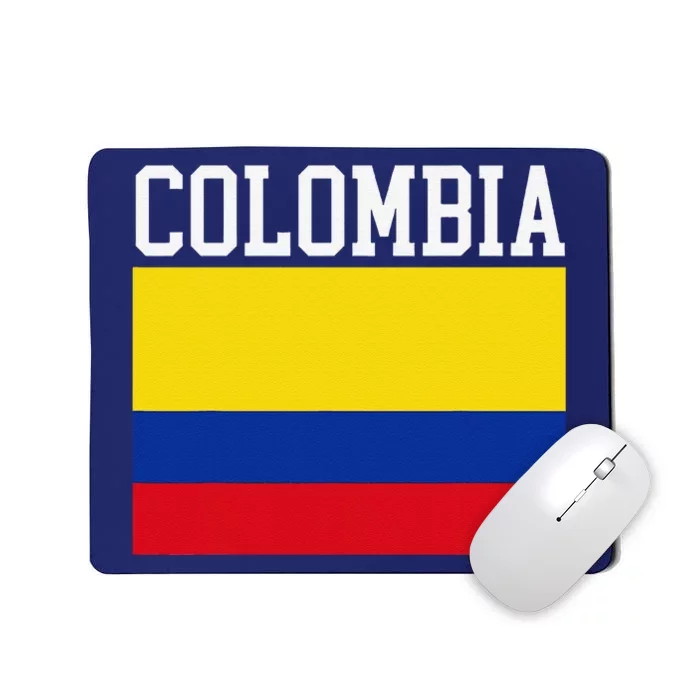 Flag Of Colombia Sports Athletics Left Side Mousepad