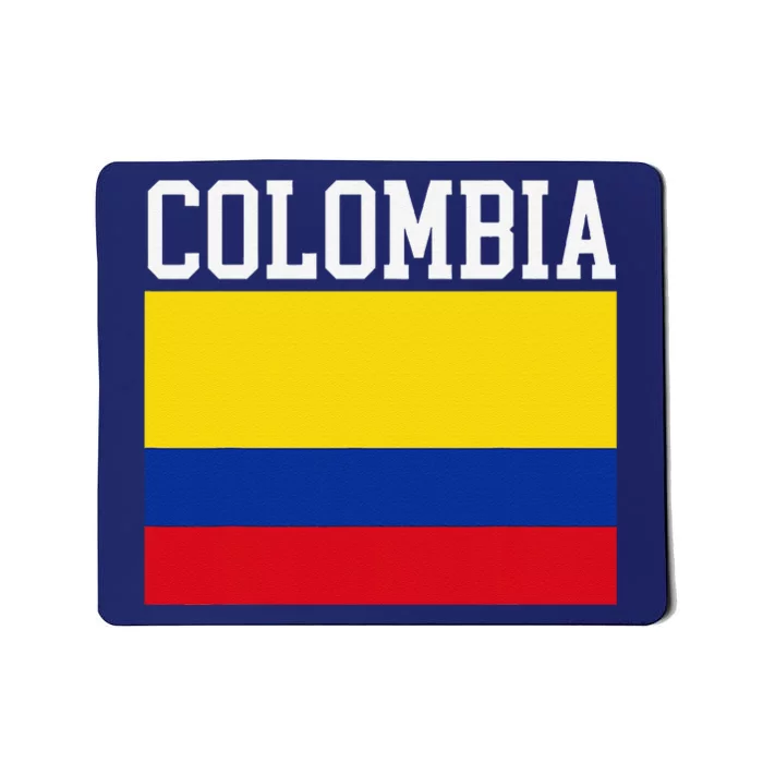 Flag Of Colombia Sports Athletics Left Side Mousepad