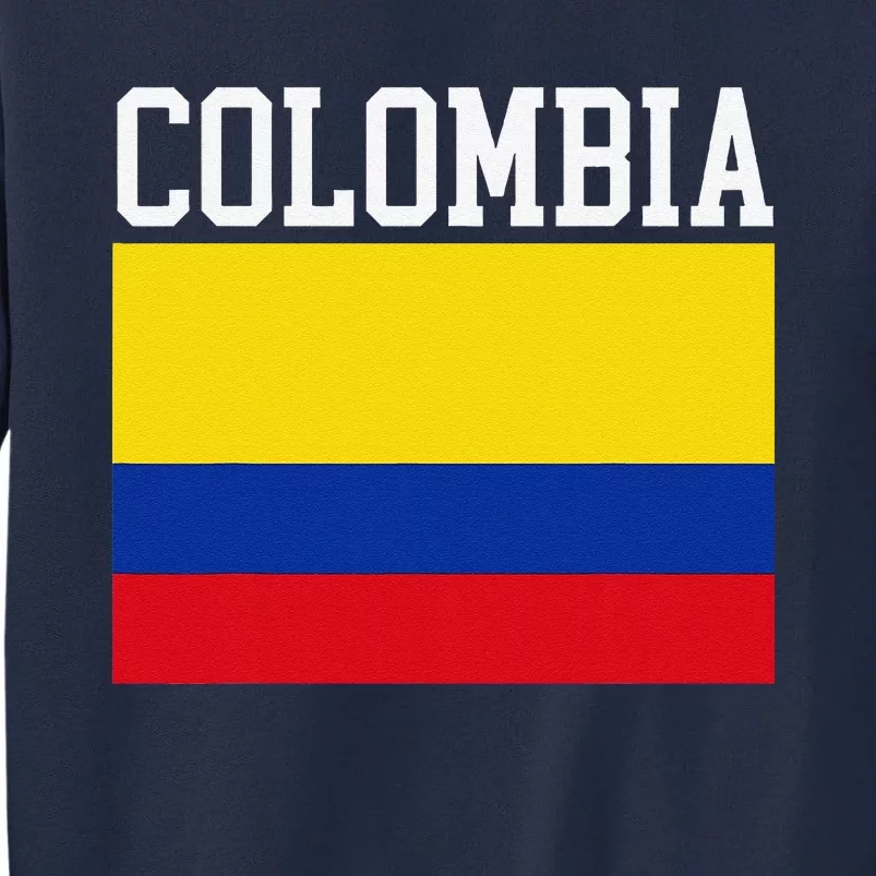 Flag Of Colombia Sports Athletics Left Side Tall Sweatshirt