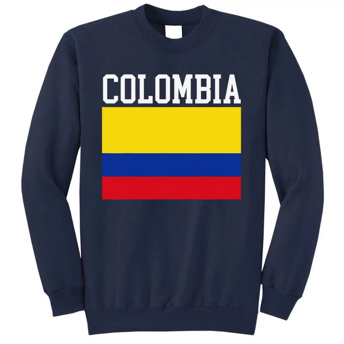 Flag Of Colombia Sports Athletics Left Side Tall Sweatshirt