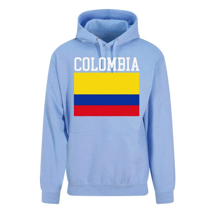 Flag Of Colombia Sports Athletics Left Side Unisex Surf Hoodie