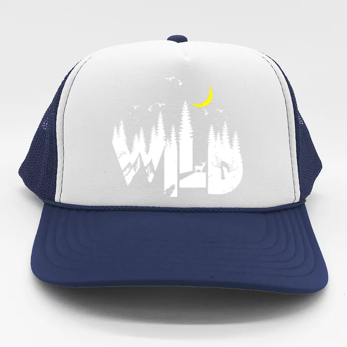 Family Outdoor Camping Trip Wildlife Camp Trucker Hat