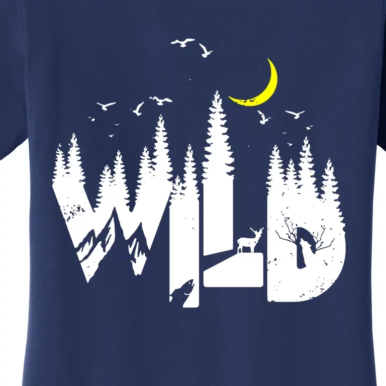 Family Outdoor Camping Trip Wildlife Camp Women's T-Shirt