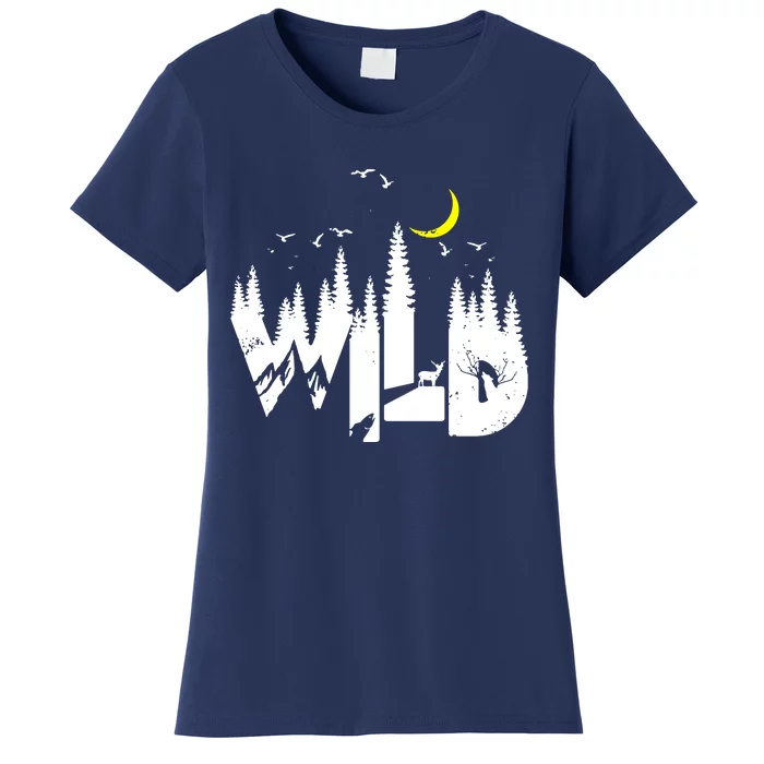 Family Outdoor Camping Trip Wildlife Camp Women's T-Shirt