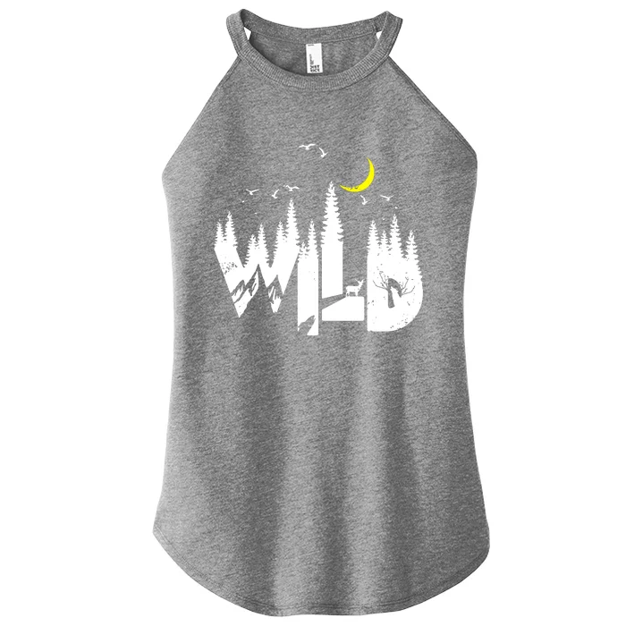 Family Outdoor Camping Trip Wildlife Camp Women’s Perfect Tri Rocker Tank