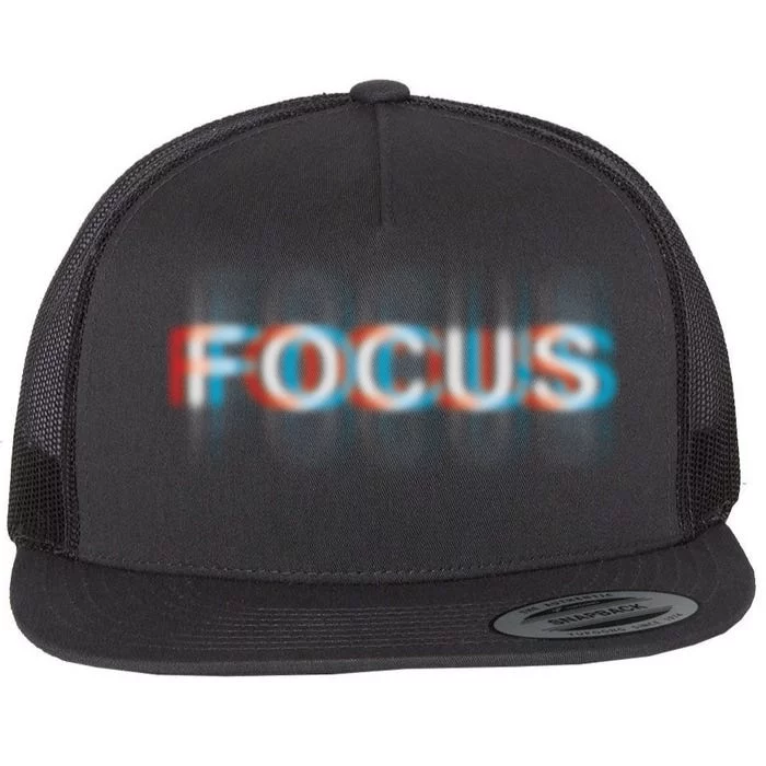 Focus Flat Bill Trucker Hat