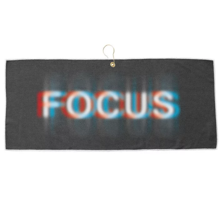 Focus Large Microfiber Waffle Golf Towel