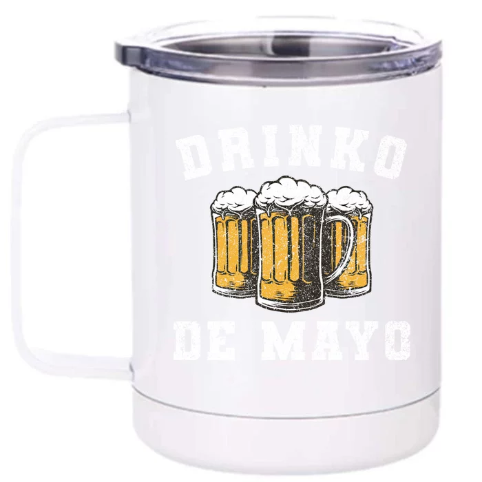 Funny O De Mayo Beer Lovers Funny Cinco De Mayo Great Gift Front & Back 12oz Stainless Steel Tumbler Cup