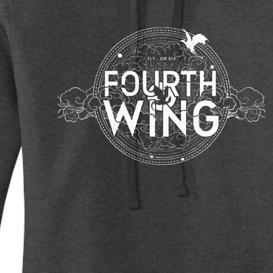 Fly Or Die Fourth Wing Funny Dragon Women's Pullover Hoodie