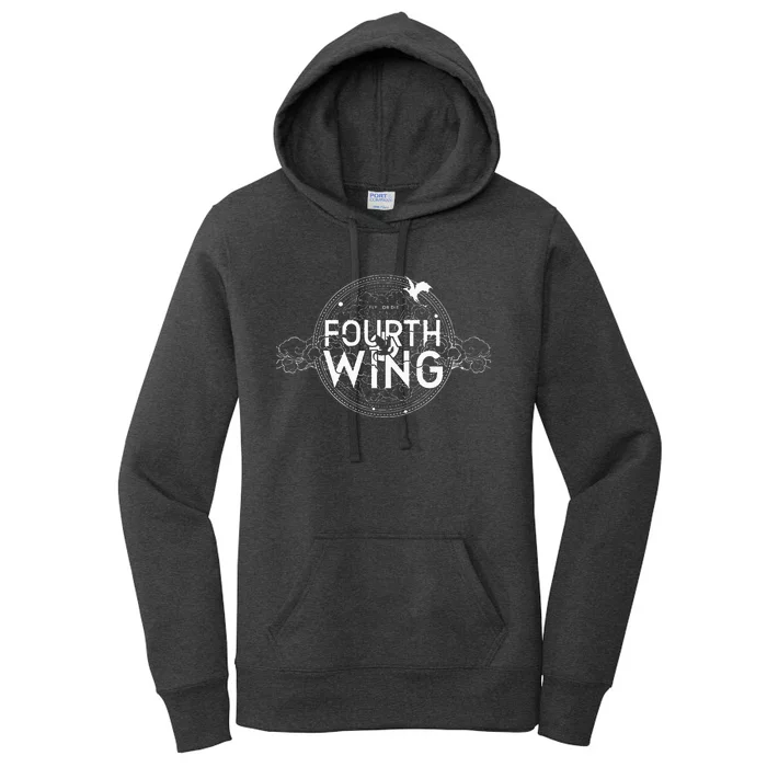 Fly Or Die Fourth Wing Funny Dragon Women's Pullover Hoodie