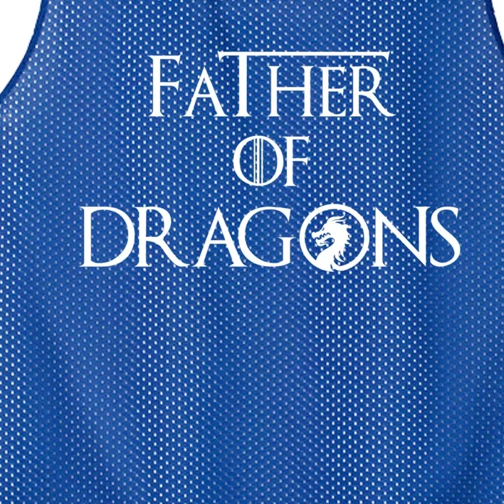 Father Of Dragons Funny Gift Fathers Day Best Gift For Dad Gift Mesh Reversible Basketball Jersey Tank