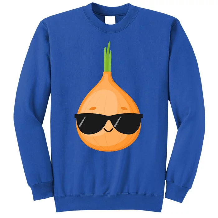 Funny Onion Dad Sunglasses Vegetable Fathers' Day Gardener Meaningful Gift Tall Sweatshirt