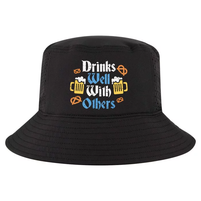 Funny Oktoberfest Drinks Well With Others Gift Cool Comfort Performance Bucket Hat