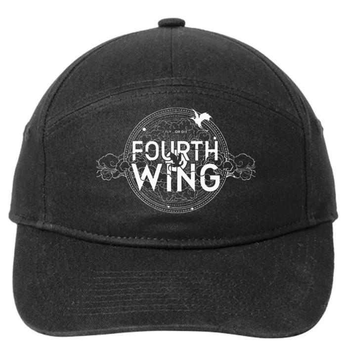 Fly Or Die Fourth Wing Funny Dragon 7-Panel Snapback Hat