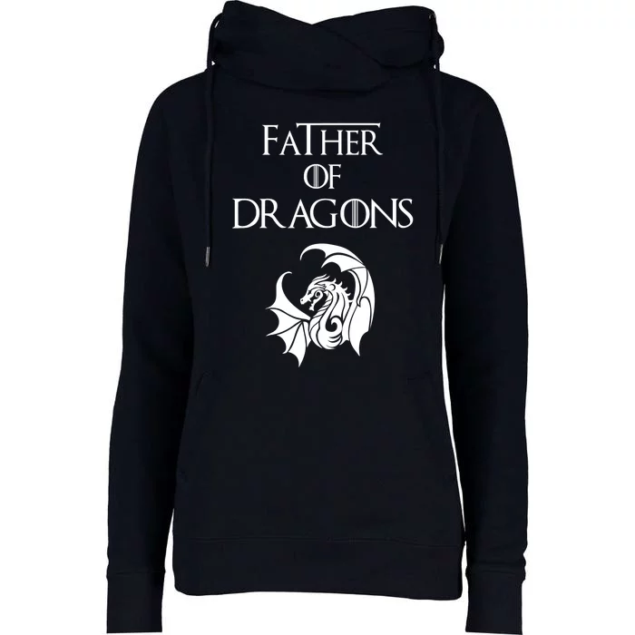 Father of Dragons Womens Funnel Neck Pullover Hood