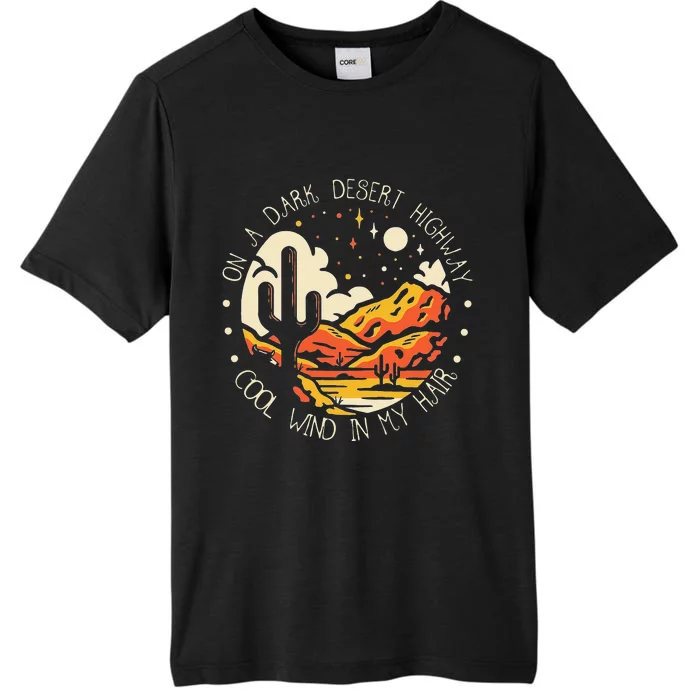 Funny On Dark Deserts Highway Classic Cool Wind In My Hair ChromaSoft Performance T-Shirt