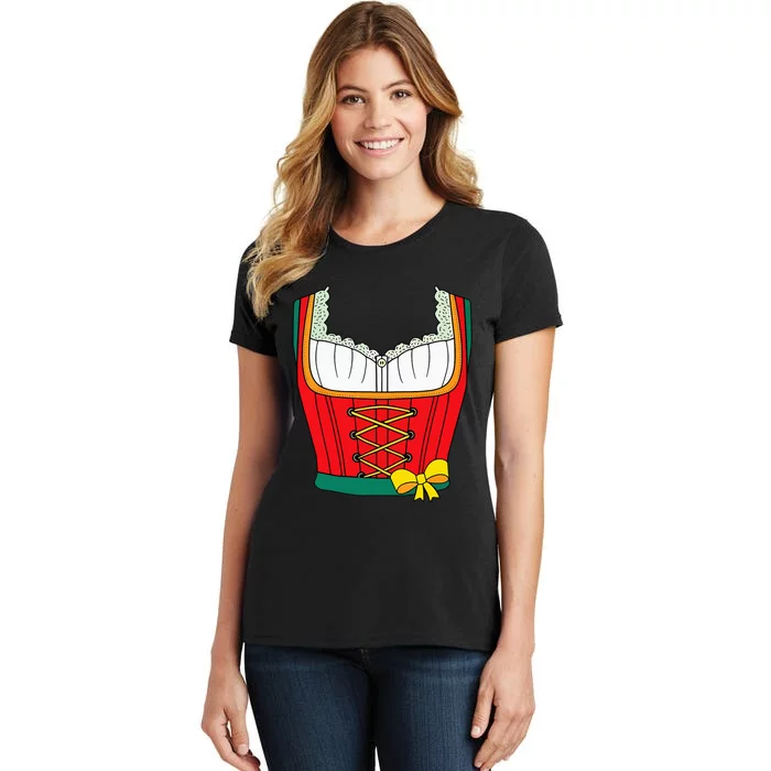 Funny Oktoberfest Dirndl Costume Women's T-Shirt