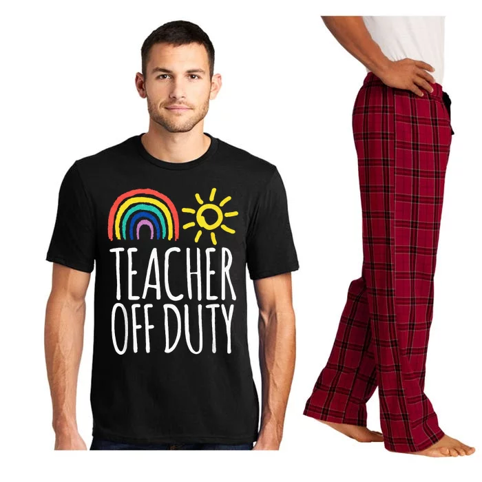 Funny OFF DUTY TEACHER Summer Vacation School Pajama Set