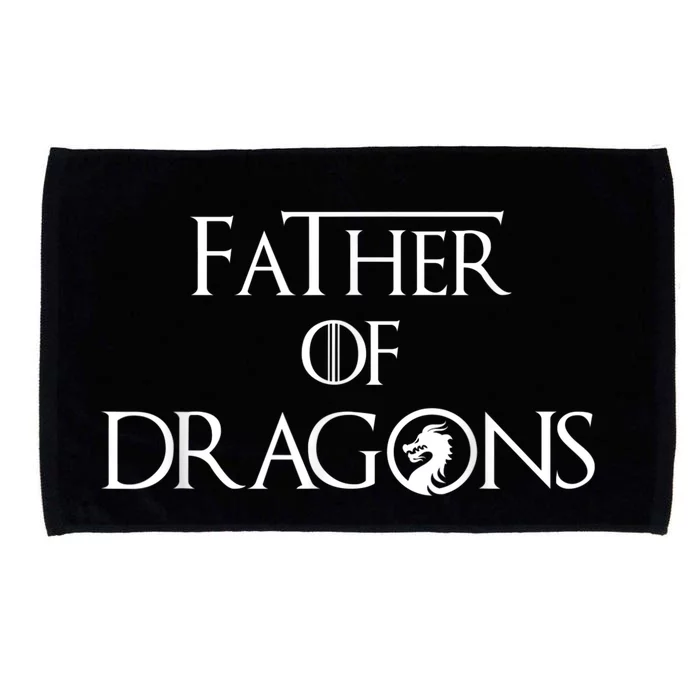 Father of Dragons Shirt Fathers Day Best Gift for Dad Microfiber Hand Towel