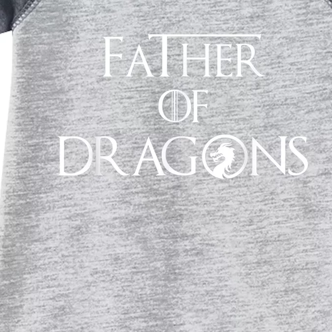 Father of Dragons Shirt Fathers Day Best Gift for Dad Infant Baby Jersey Bodysuit