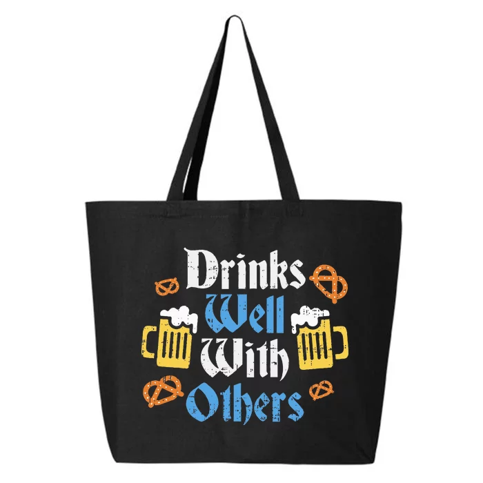 Funny Oktoberfest Drinks Well With Others Gift 25L Jumbo Tote