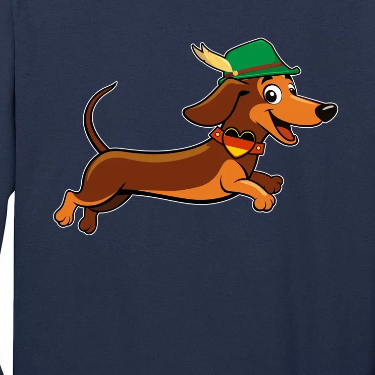 Funny Oktoberfest Dachshund Tall Long Sleeve T-Shirt