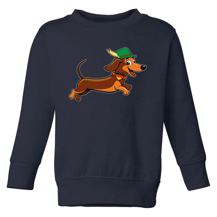 Funny Oktoberfest Dachshund Toddler Sweatshirt