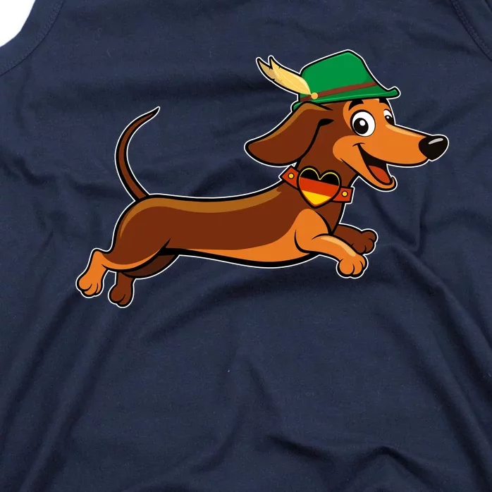 Funny Oktoberfest Dachshund Tank Top