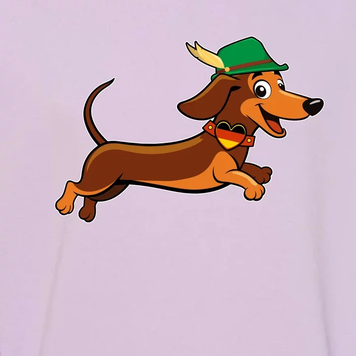 Funny Oktoberfest Dachshund Garment-Dyed Sweatshirt