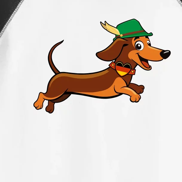 Funny Oktoberfest Dachshund Toddler Fine Jersey T-Shirt