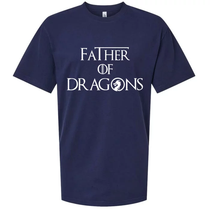 Father Of Dragons Fathers Day Best Gift For Dad Sueded Cloud Jersey T-Shirt