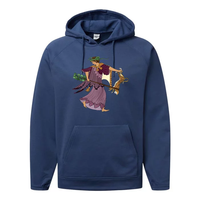 Follower Of Dionysos: Maenad Performance Fleece Hoodie