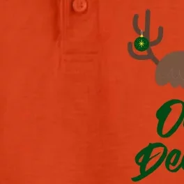 Funny Oh Deer Christmas Reindeer Antler Pun Funny Gift Gift Dry Zone Grid Performance Polo