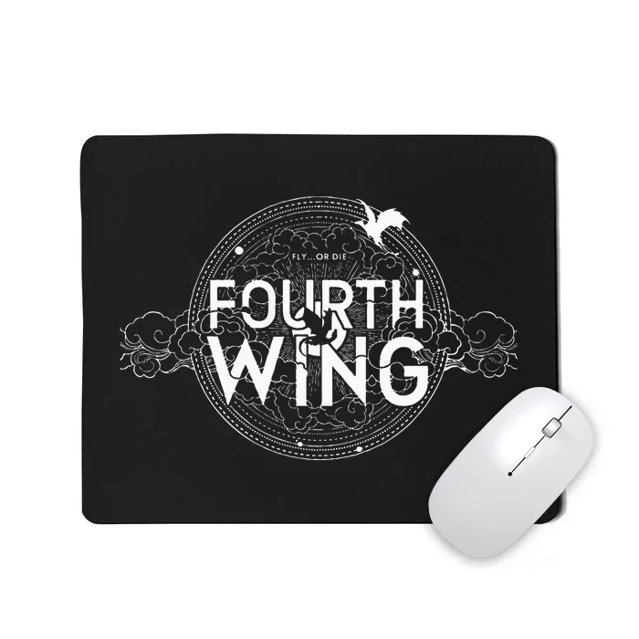 Fly Or Die Fourth Wing Funny Dragon Mousepad