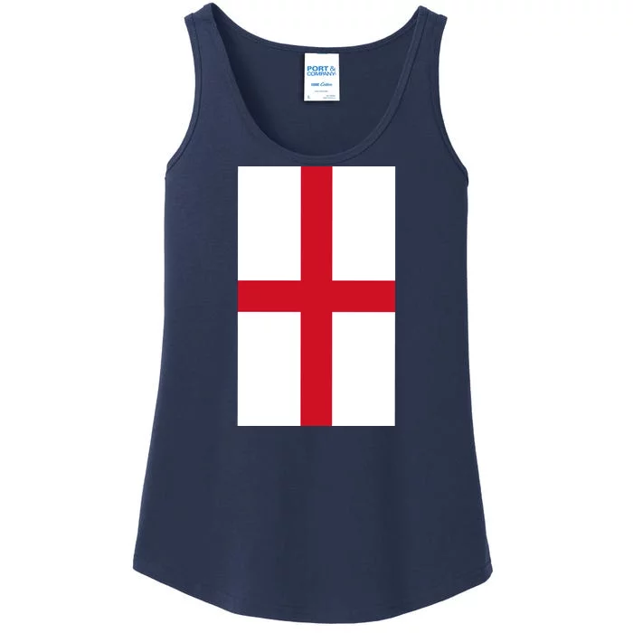 Flag Of England Ladies Essential Tank