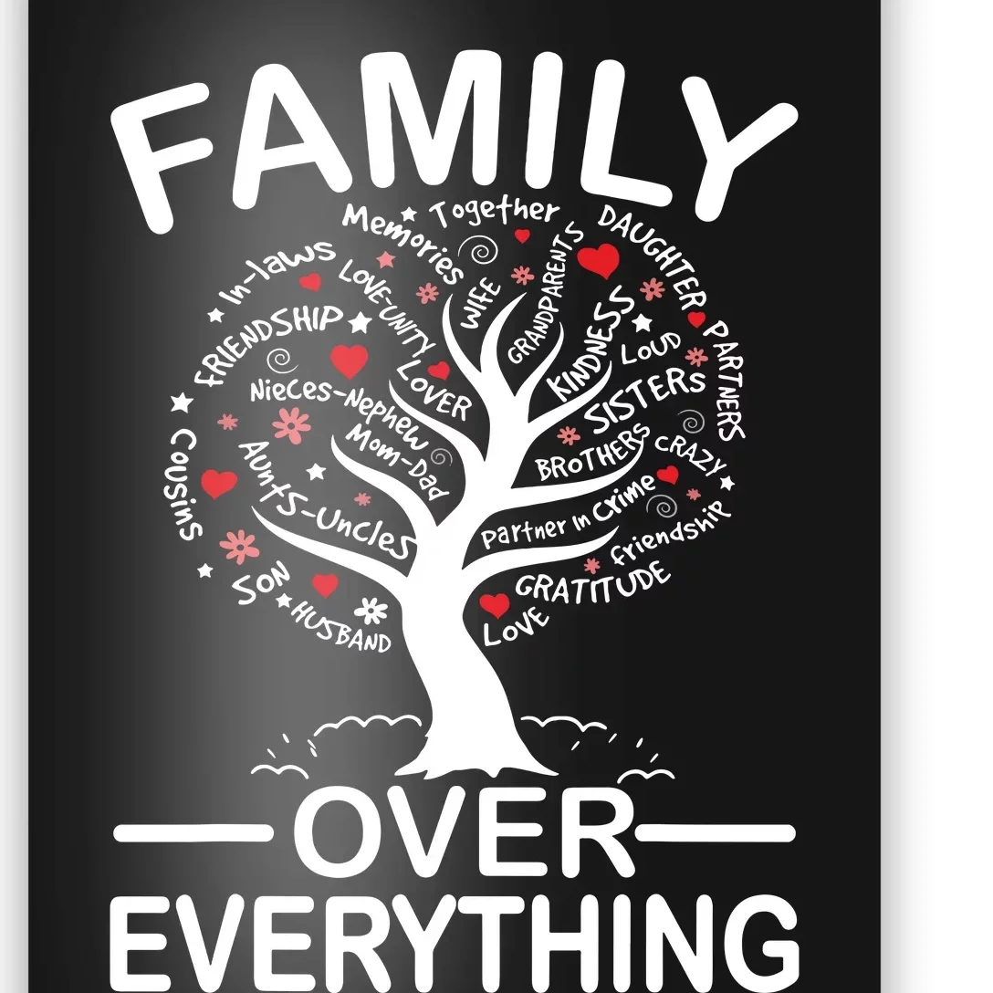 Family Over Everything Matching Family Reunion Party 2024 Poster