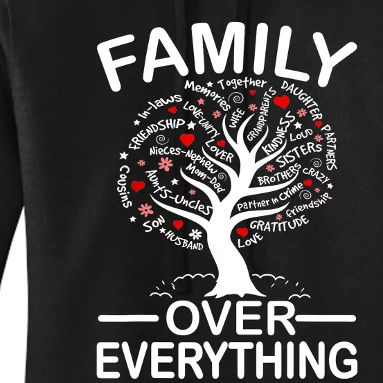 Family Over Everything Matching Family Reunion Party 2024 Women's Pullover Hoodie