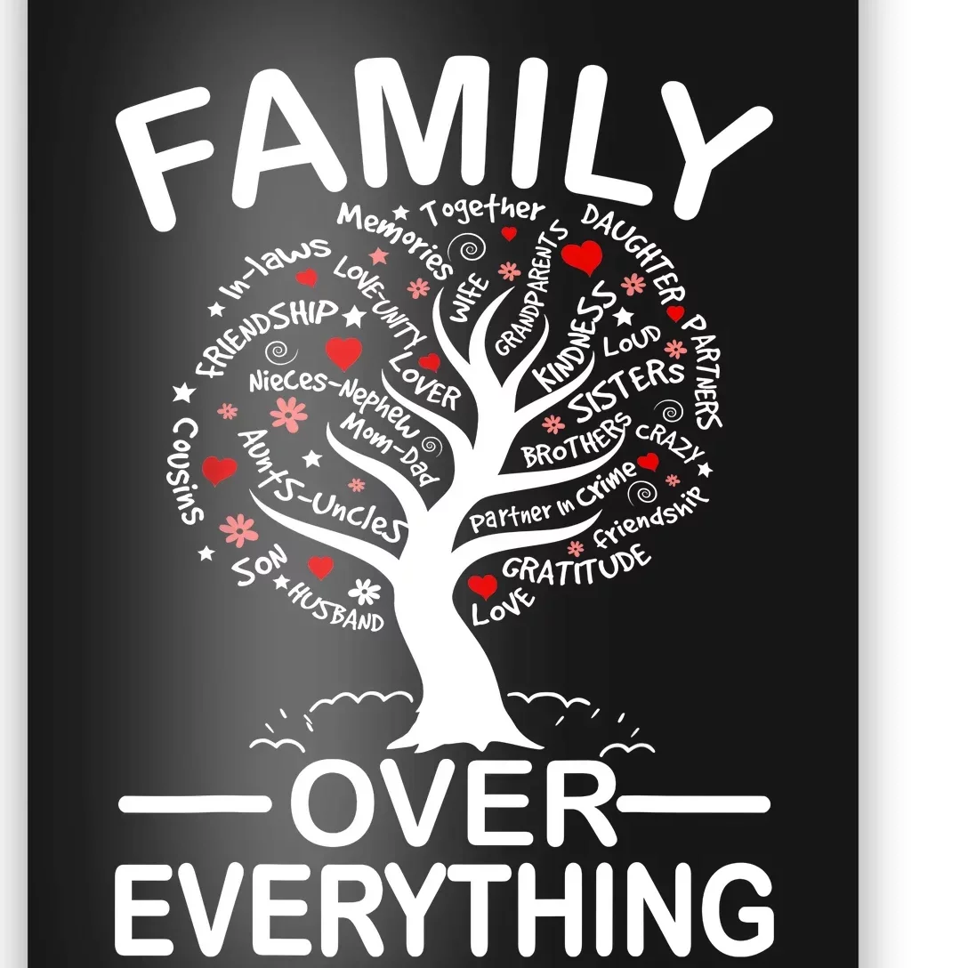 Family Over Everything Matching Family Reunion Party 2024 Poster