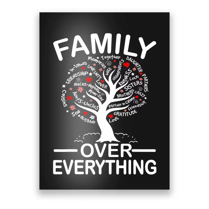 Family Over Everything Matching Family Reunion Party 2024 Poster