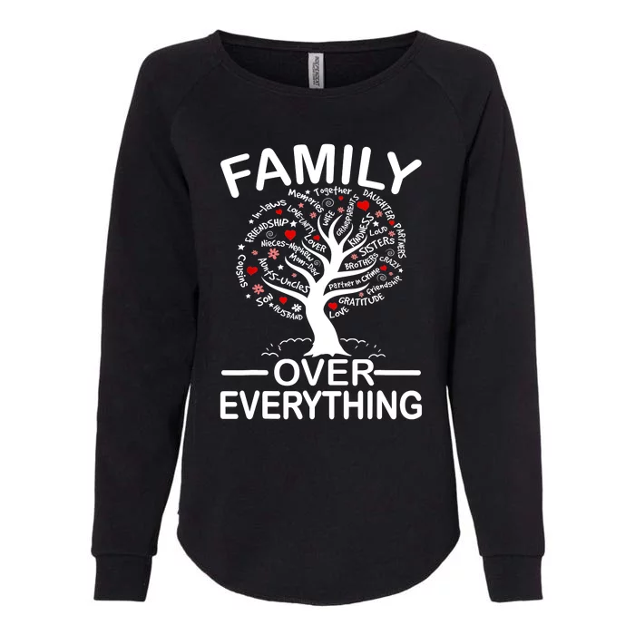 Family Over Everything Matching Family Reunion Party 2024 Womens California Wash Sweatshirt