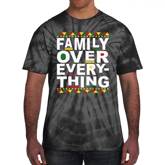 Family Over Everything Matching Reunion Family Picture Tie-Dye T-Shirt