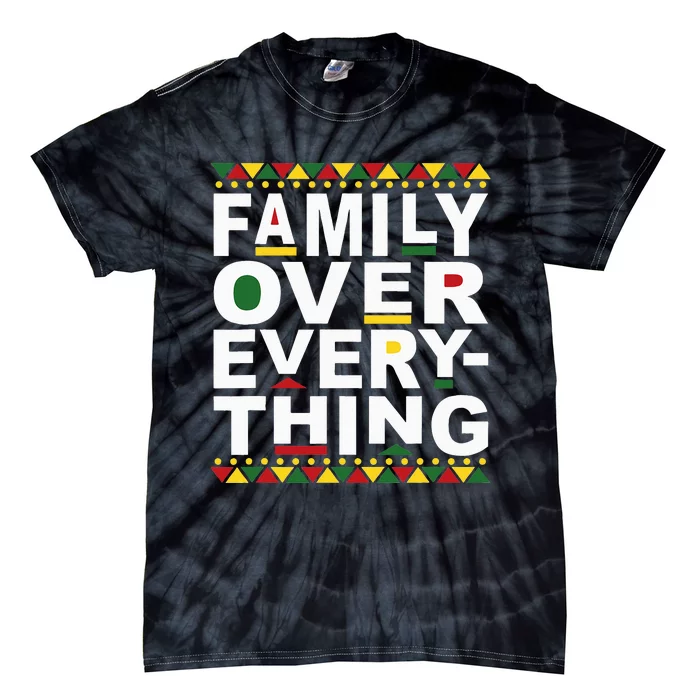 Family Over Everything Matching Reunion Family Picture Tie-Dye T-Shirt