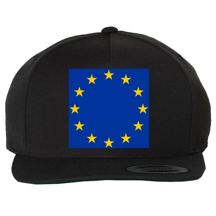 Flag Of Europe Wool Snapback Cap