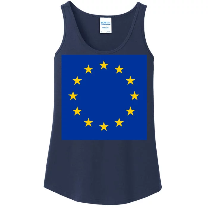 Flag Of Europe Ladies Essential Tank