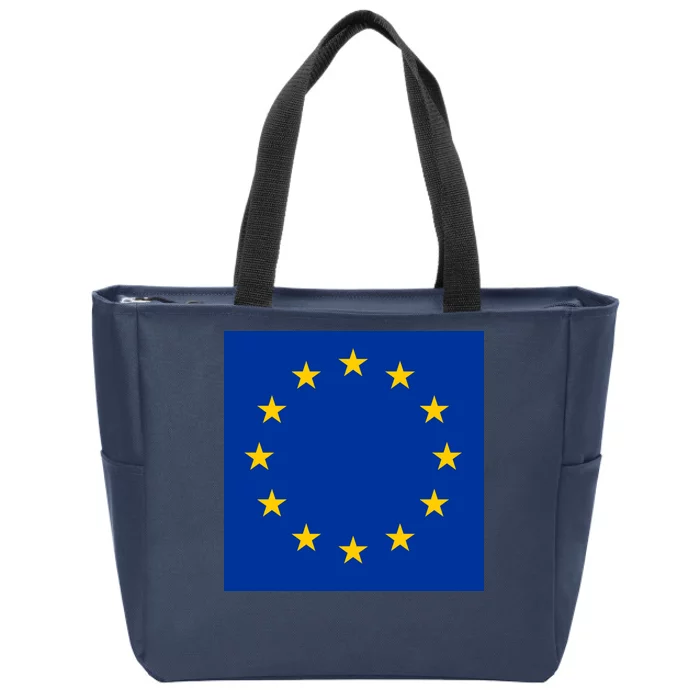 Flag Of Europe Zip Tote Bag