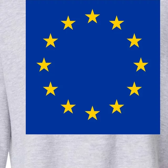 Flag Of Europe Cropped Pullover Crew