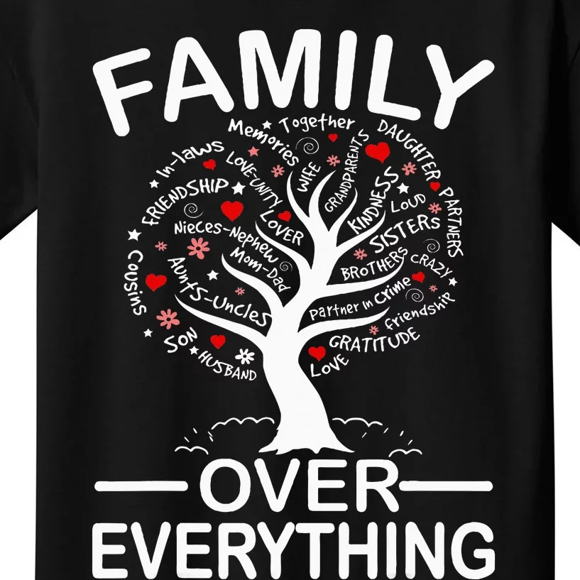 Family Over Everything Matching Family Reunion Party 2024 Kids T-Shirt